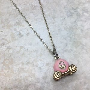 Carriage Necklace Princess Pink Gold